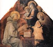 Fra Filippo Lippi St Bernard's Vision of the Virgin Spain oil painting artist